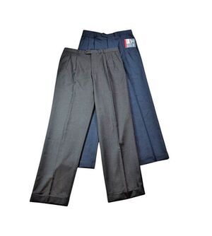 Kirkland Signature Men's Wool Pleated Dress Slacks Size 34 X 32 Lot of 2 Cuffed